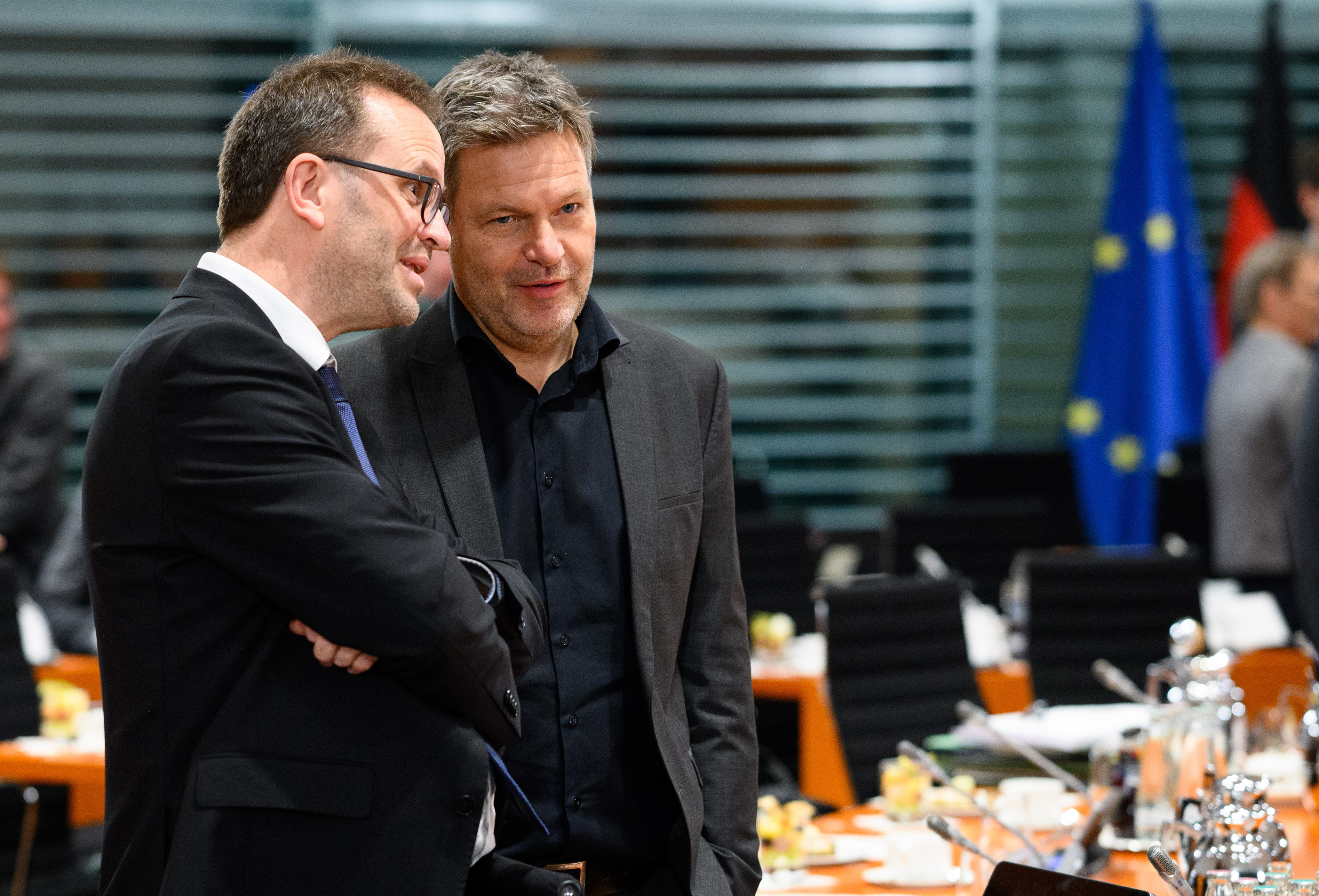 Robert Habeck mit dem Chef der Bundesnetzagentur, Klaus Müller