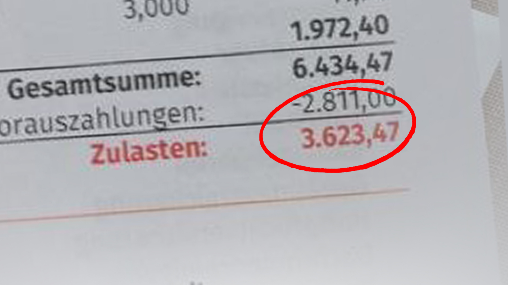 3623,47 Euro Für 69 Quadratmeter: Ist Das Die Höchste Nachzahlungs ...