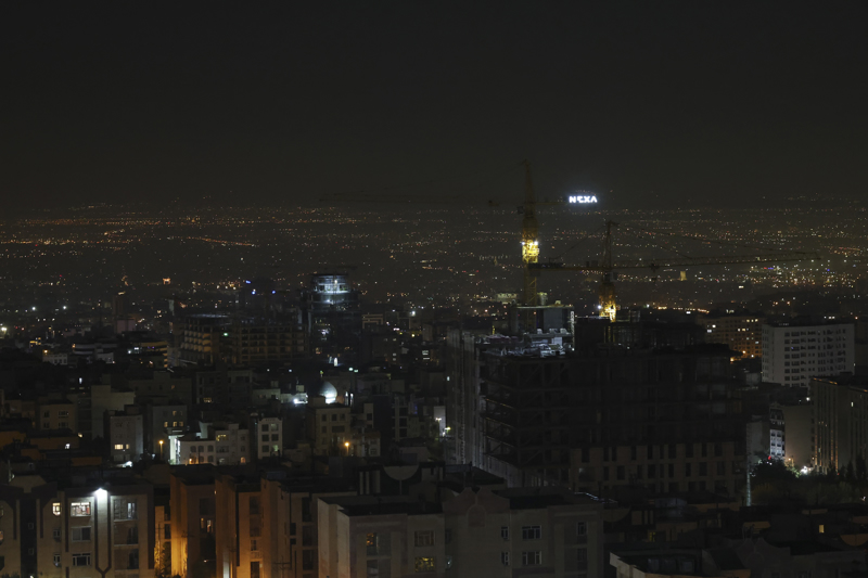 Die iranische Hauptstadt Teheran am frühen Samstag.
