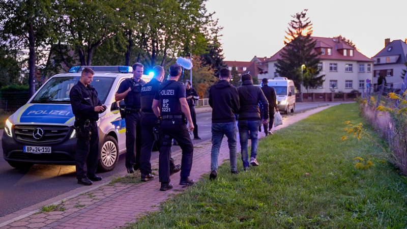 Bundespolizisten am Standort Forst in der Lausitz.