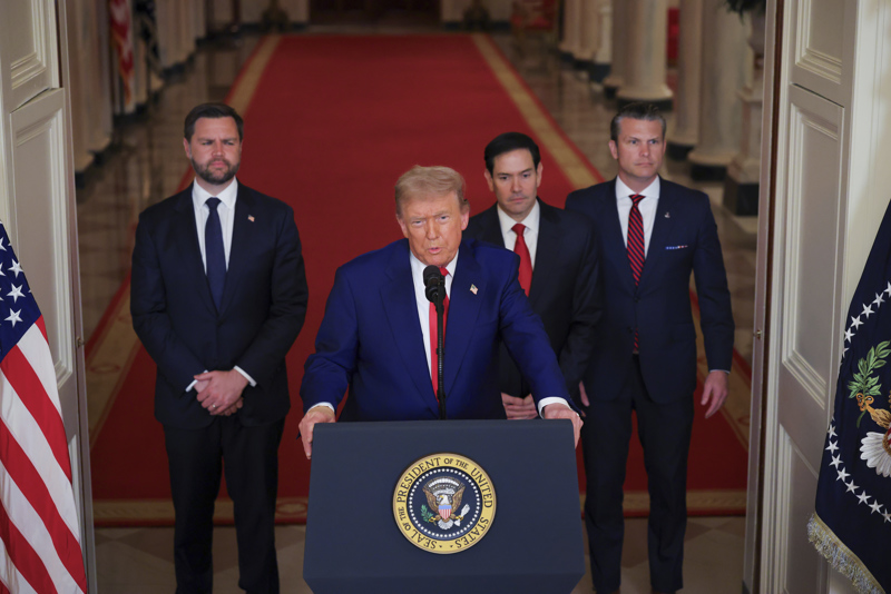 Präsident Donald Trump spricht von einem „historischen Moment“.