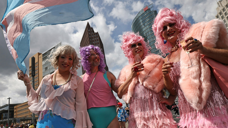 LGBTQ-Demonstranten in Berlin