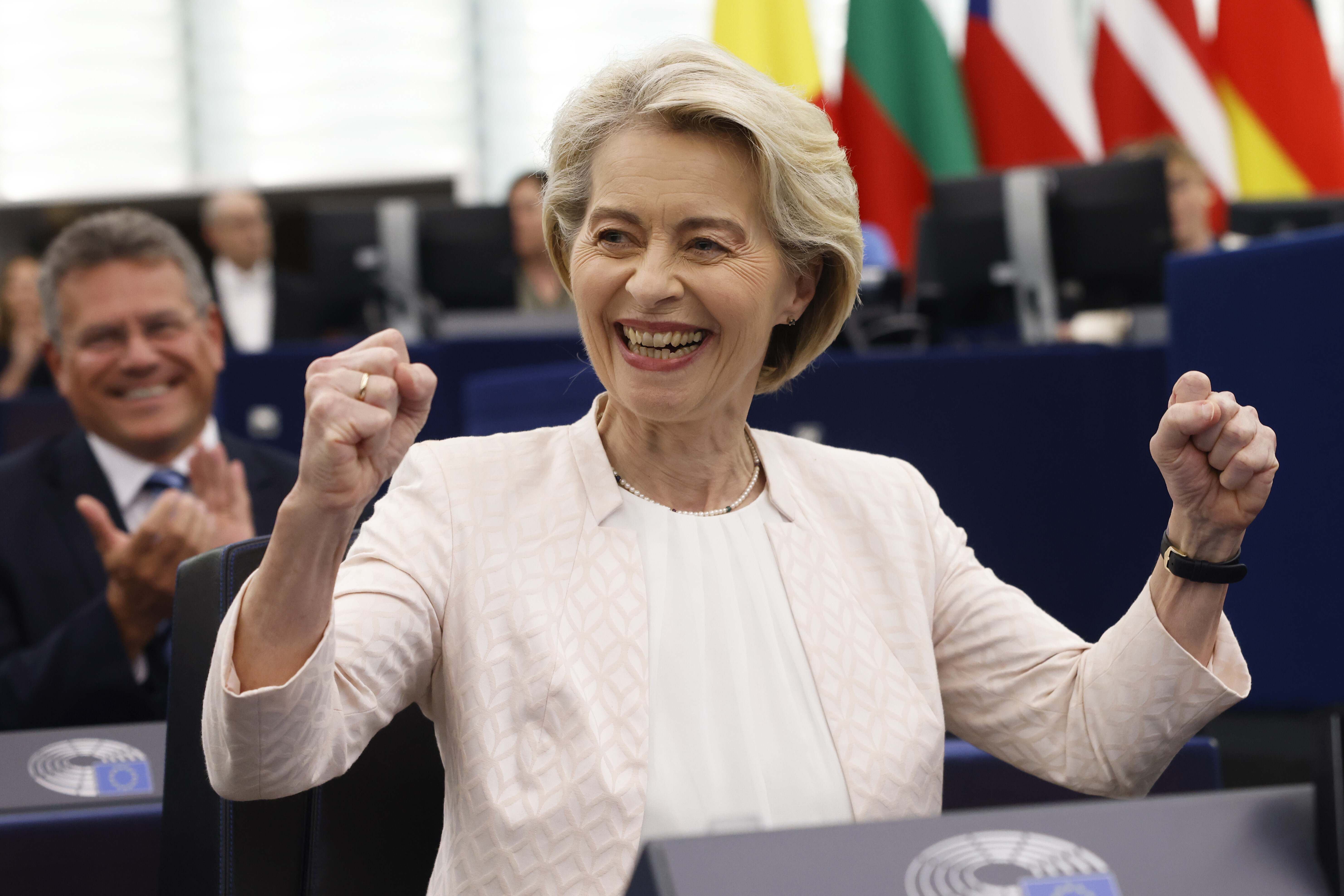 Ursula von der Leyen wurde durch das EU-Parlament wiedergewählt.
