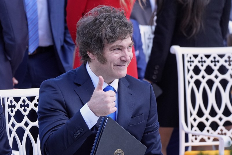 Argentiniens Präsident Javier Milei besuchte ebenfalls die Feierlichkeiten.