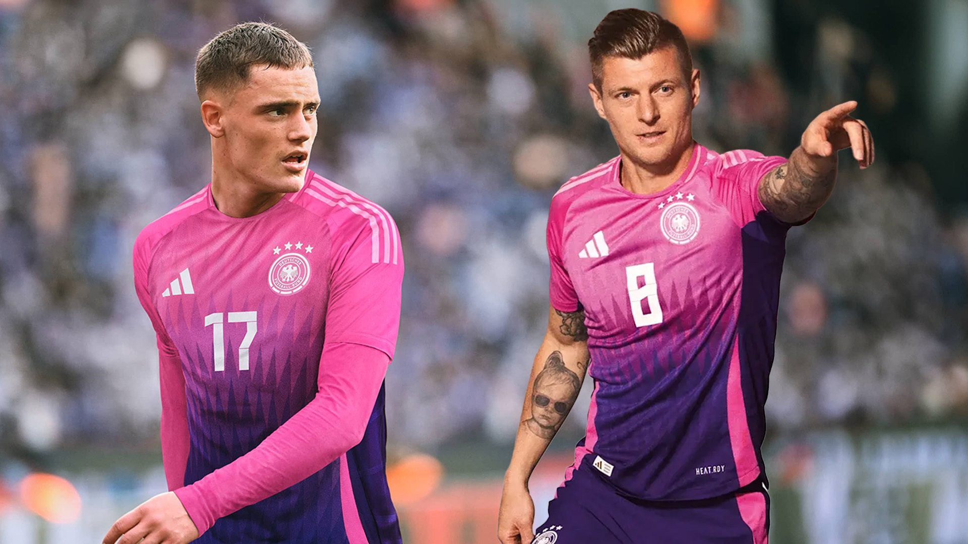 Deutsche Nationalfarben? Nein! Das Auswärtstrikot unserer Elf ist pink