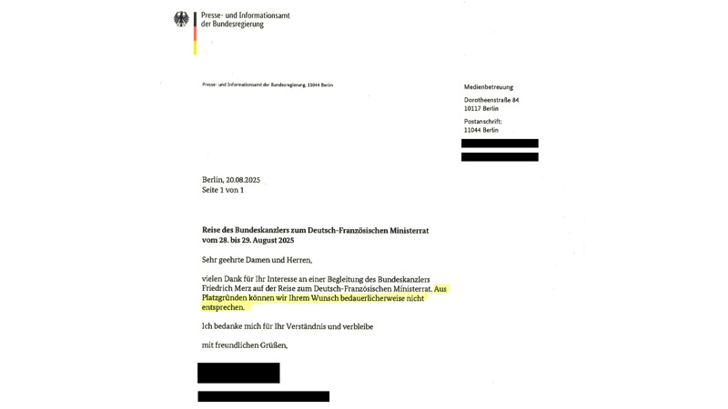 An die französische Mittelmeerküste konnte NIUS den Kanzler nicht begleiten. Die Reise ins Warme war bei den Hauptstadtjournalisten sehr beliebt.