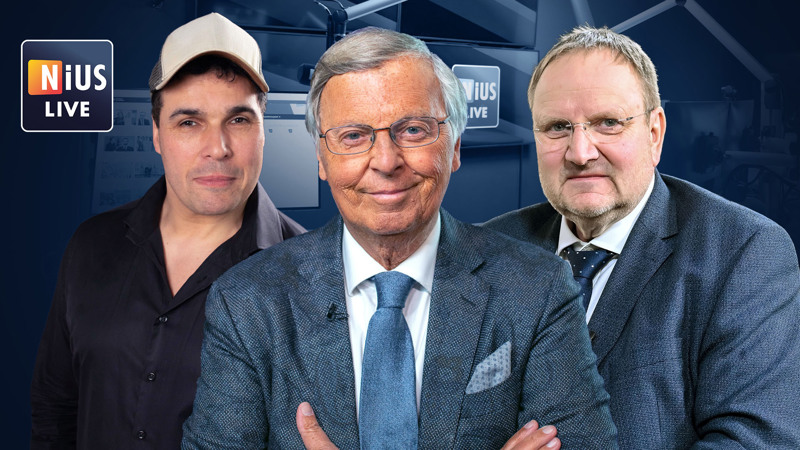 NIUS LIVE am Donnerstag mit Wolfgang Bosbach (CDU), NIUS-Politik-Chef Ralf Schuler und Moderator Alexander Purrucker