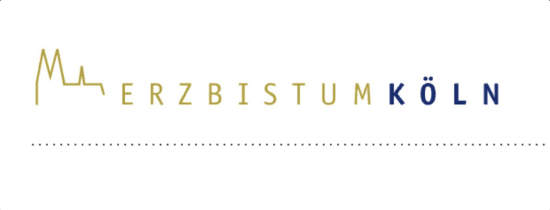 Das alte Logo des Erzbistums mit Kölner Dom.