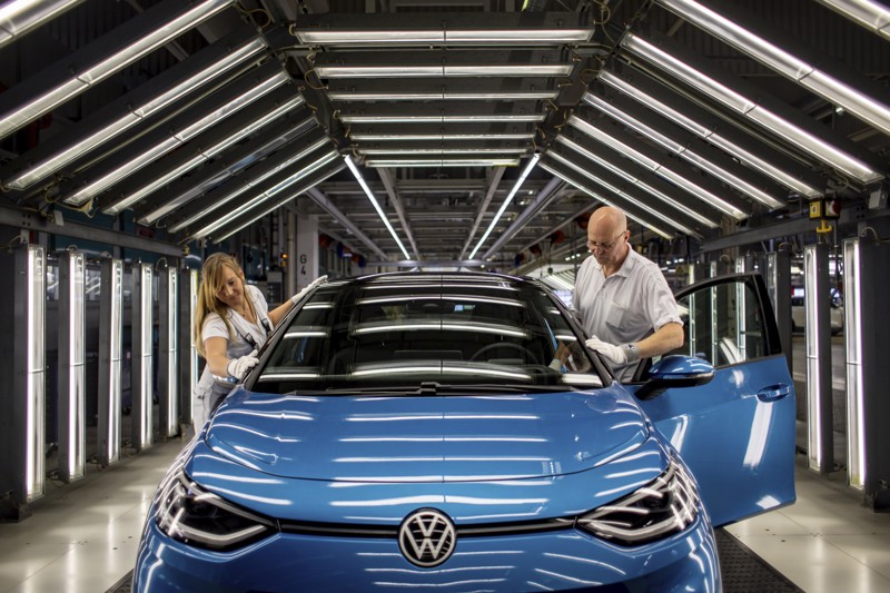 Am VW-Standort Zwickau arbeiten insgesamt etwa 10.700 Menschen.