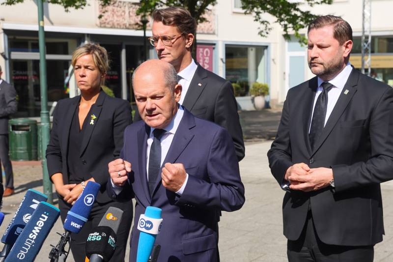 Olaf Scholz in Solingen