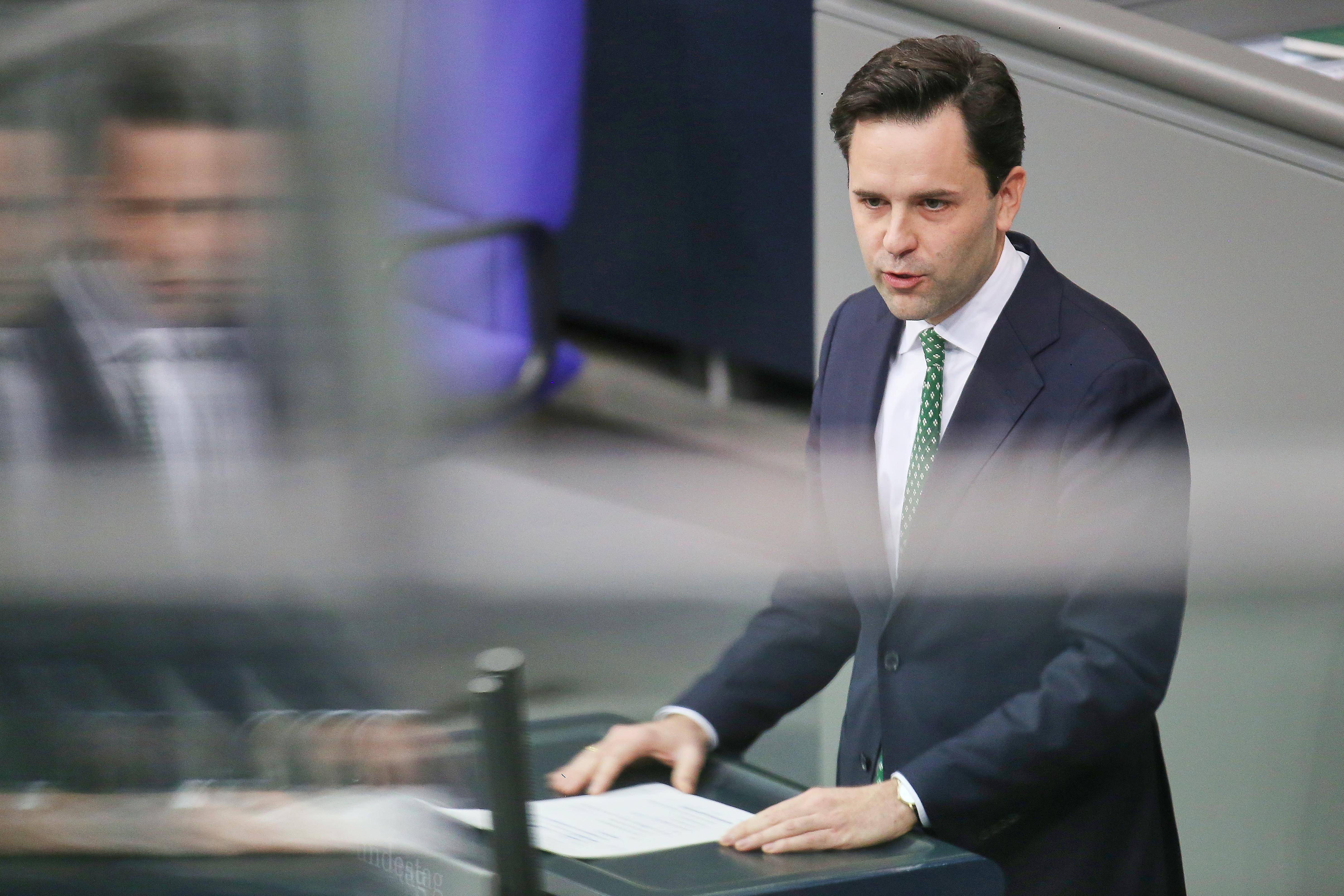 Junge-Union-Chef Johannes Winkel (CDU) im Bundestag