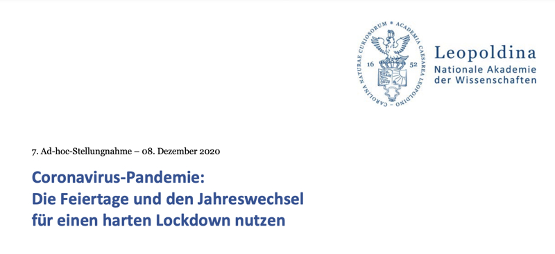 Gerald H. Haug gehört zu den Autoren dieser Stellungnahme.