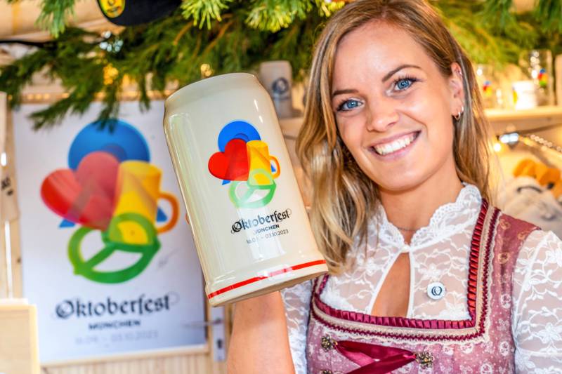 Das ist der offizielle Wiesn-Maßkrug 2023.