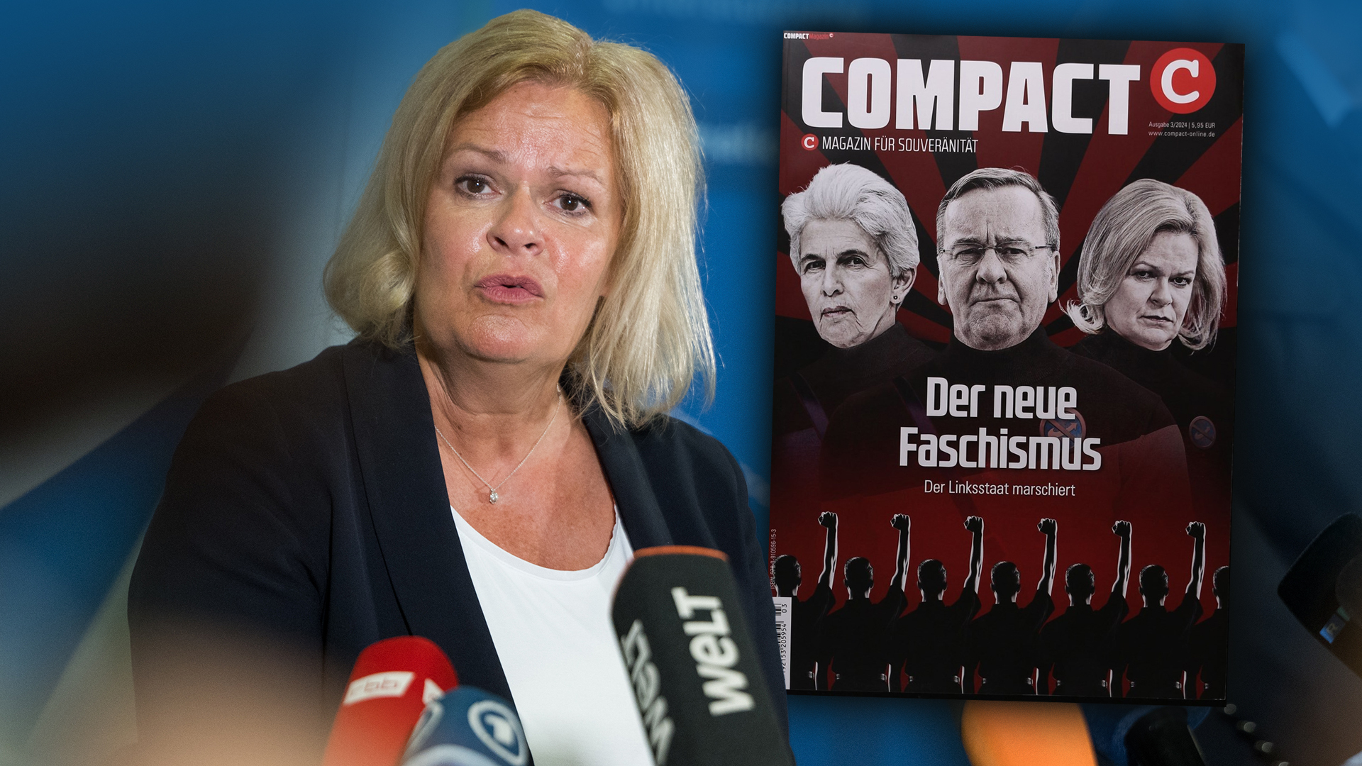 NIUS Stellte Die Innenministerin Nach Der Compact-Klatsche: Nancy ...