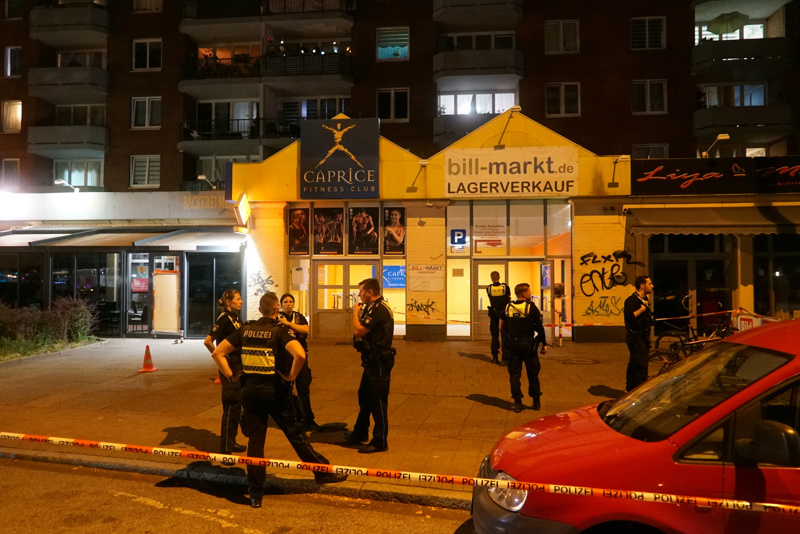 Die Tat ereignete sich vor dem Legiencenter in Hamburg-Billstedt.