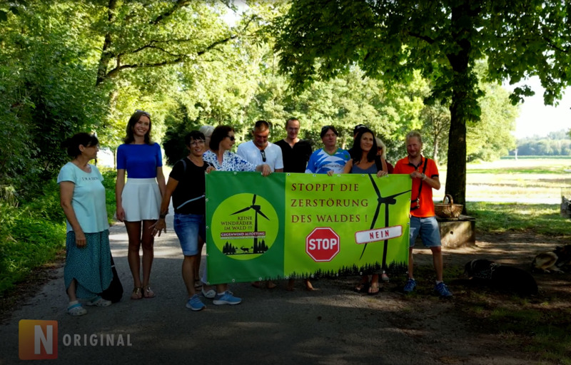 Die Mitglieder der Initiative „Gegenwind Altötting“ wollen den Bau des Projekts stoppen.