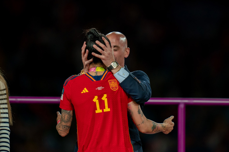 Luis Rubiales bei der Siegerehrung in Australien