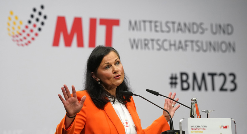 CDU-Politikerin Gitta Connemann, Bundesvorsitzende der Mittelstands- und Wirtschaftsunion, empfiehlt Kanzler Scholz, über die Verrauensfrage nachzudenken.