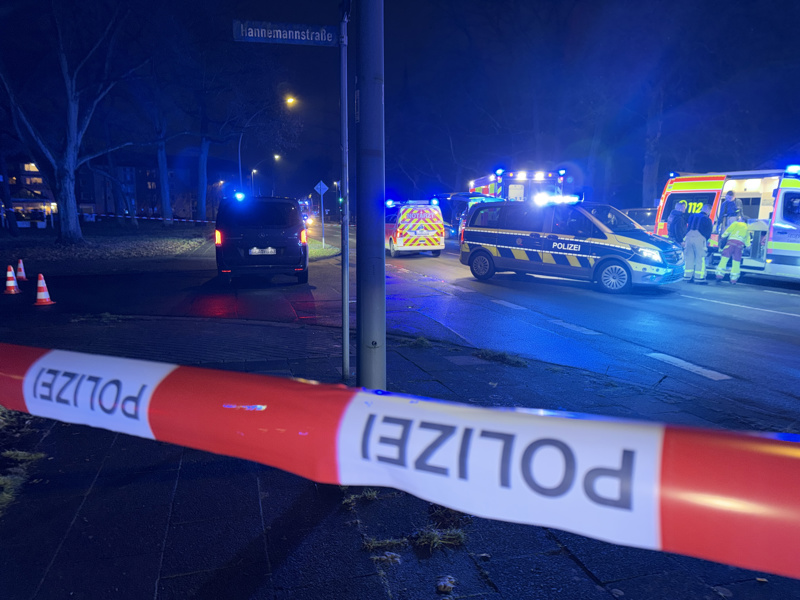 Der Tatort wurde von der Polizei abgesperrt.
