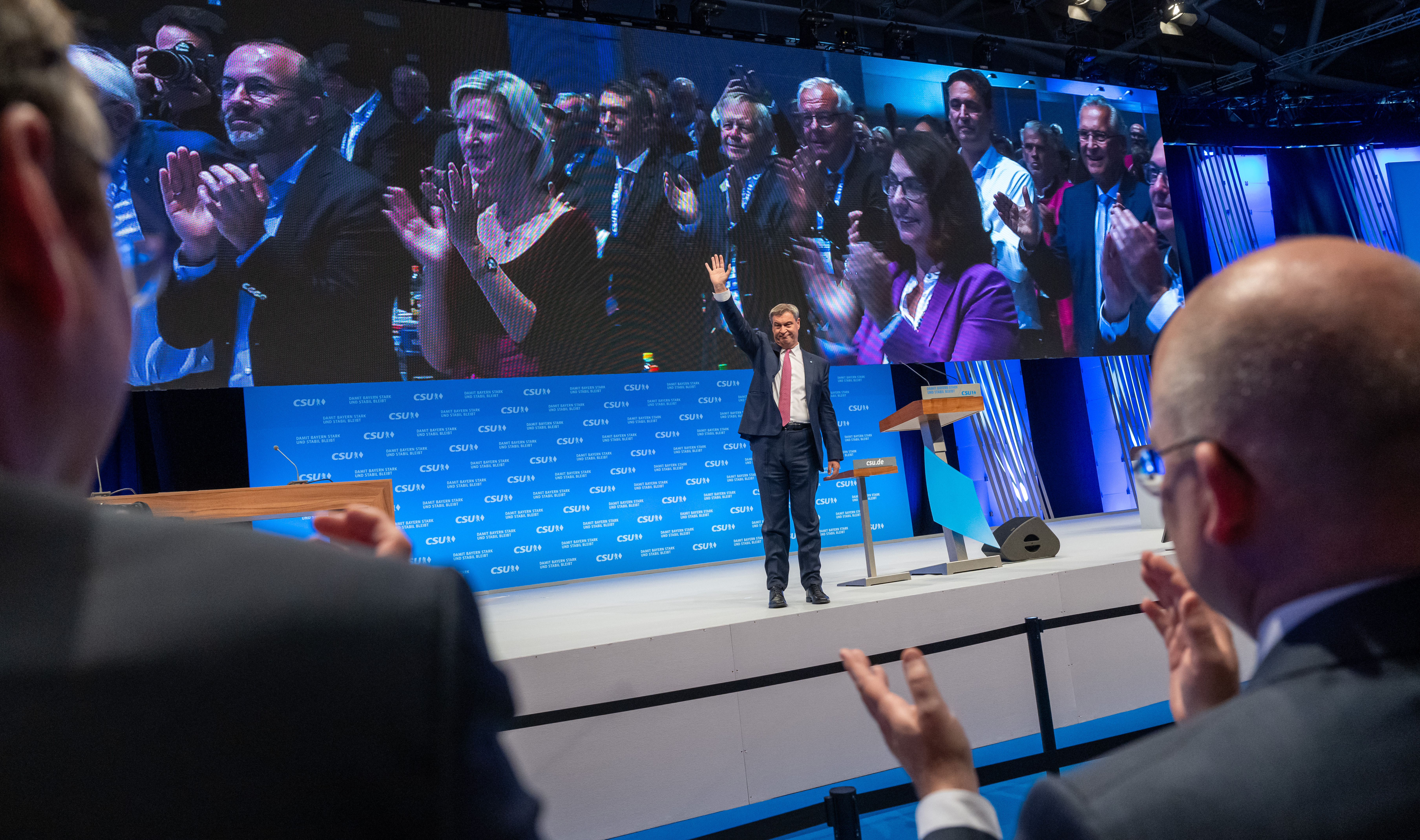 96,5 Prozent: Parteitag Bestätigt Söder Als CSU-Chef Mit Rekord-Votum ...