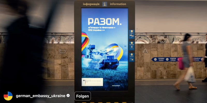 Eines der Motive der Plakat-Kampagne