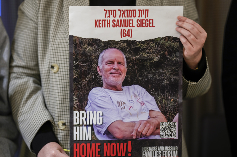 Keith Samuel Siegel, eine israelisch-amerikanische Geisel, soll am Wochenende ebenfalls freikommen