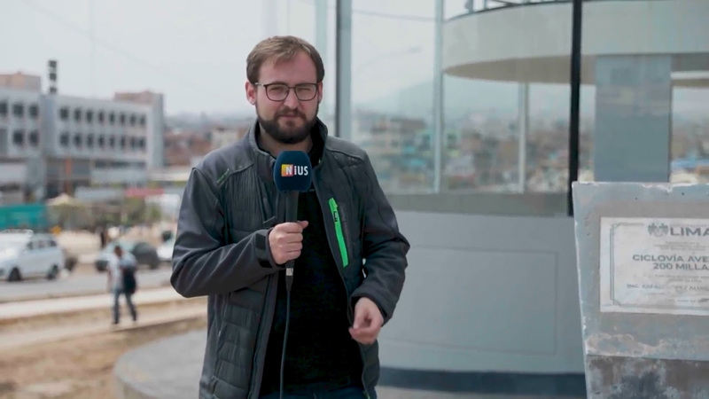 NIUS-Reporter Philippe Fischer war in Lima und besuchte Radwege, die nach einem Jahr bereits in katastrophalem Zustand waren.