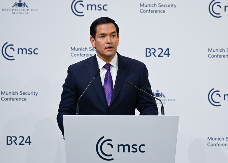 Die Rede von Rubio wurde in der ganzen Welt mit Spannung erwartet.