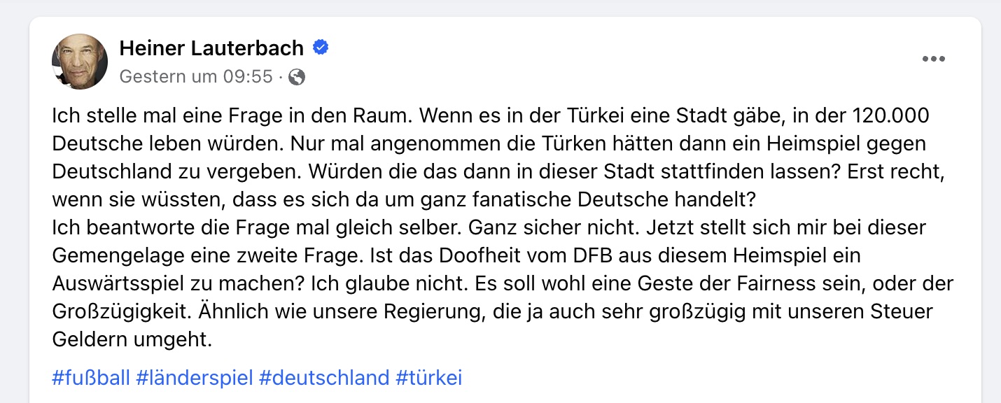 Der Lauterbach-Post bei Facebook