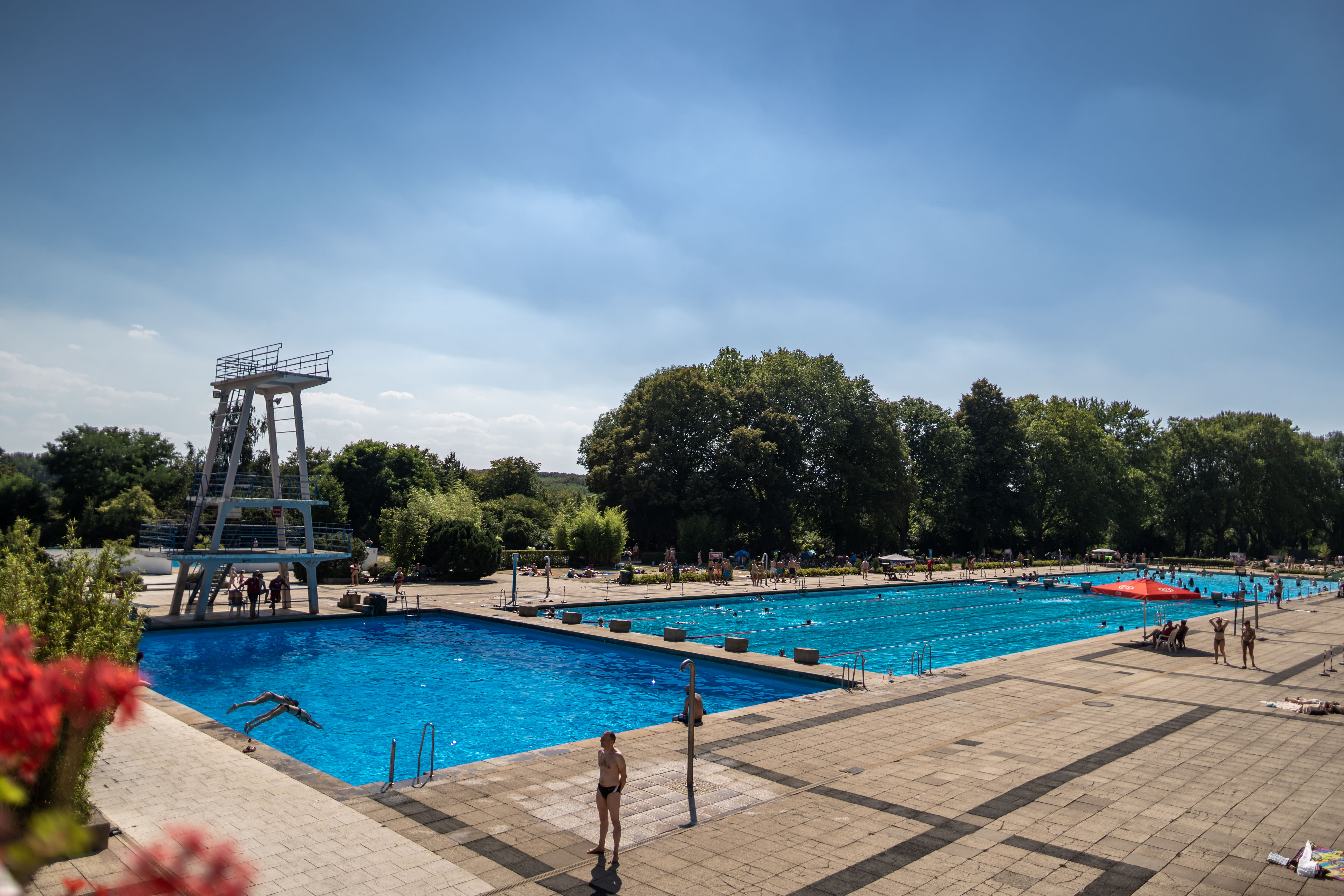 Das Freibad Volkspark in Dortmund