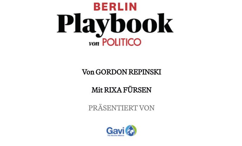 Screenshot vom Politico-Newsletter