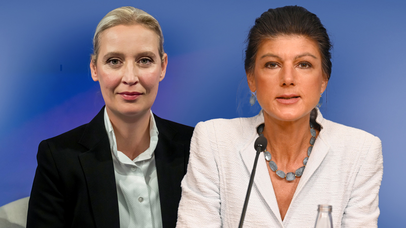 Alice Weidel und Sahra Wagenknecht