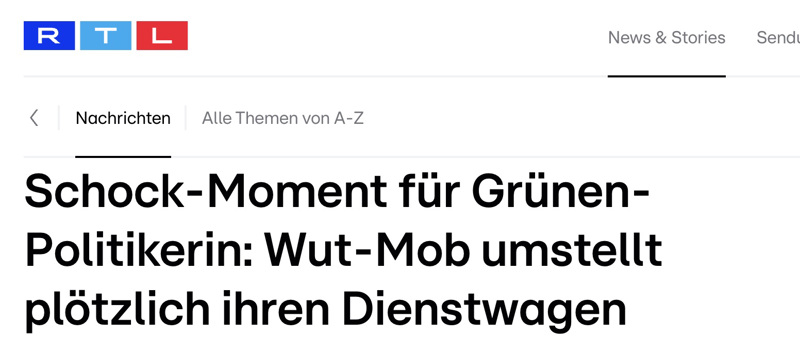 Bei RTL ist sogar von einem Wut-Mob die Rede